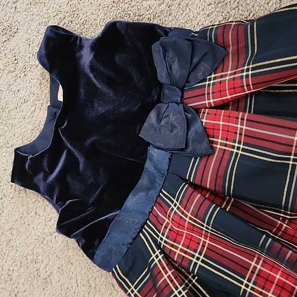 Toddler Girls Plaid Knit To Woven Dress - Spruceshad - The Children's Place - 4t - Picture 5 of 9